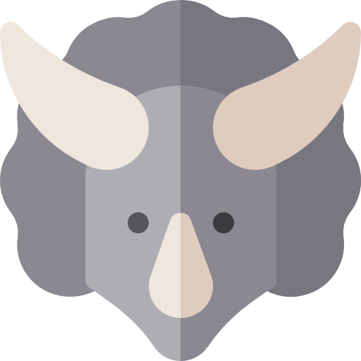 Triceratops Basic Rounded Flat icon