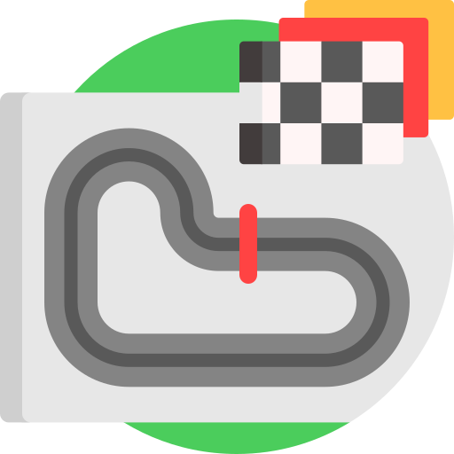 Race track Detailed Flat Circular Flat icon