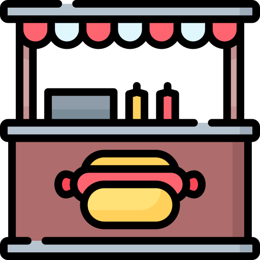 음식 카트 Special Lineal color icon