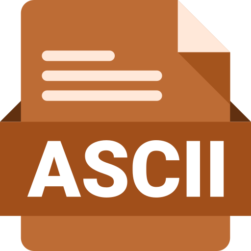 Ascii Generic Flat icon