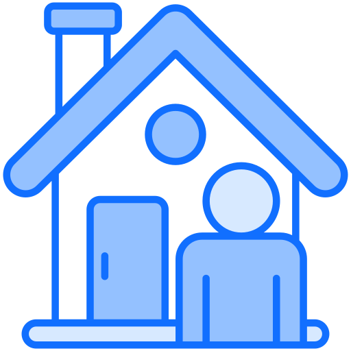 Agencia inmobilaria Generic Blue icono