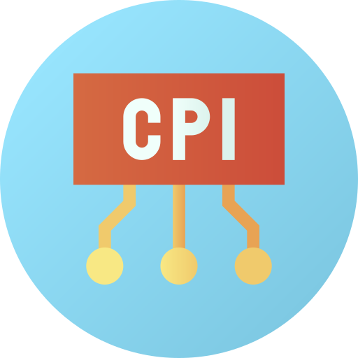 cpi Flat Circular Gradient icon