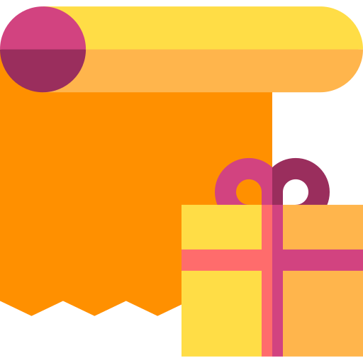 Gift wrap Basic Straight Flat icon