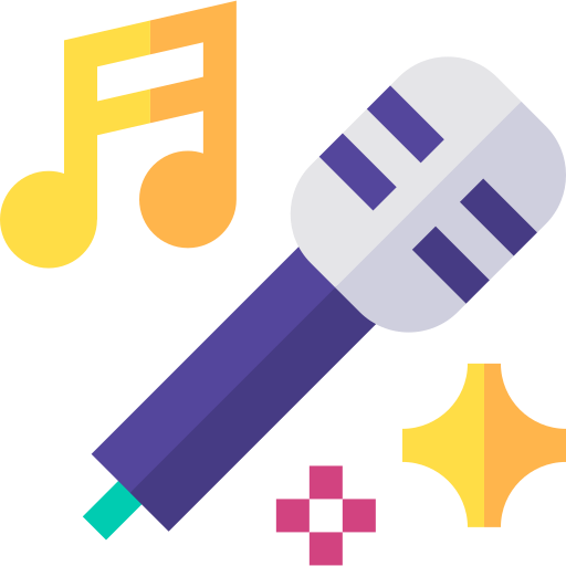 Karaoke Basic Straight Flat icon