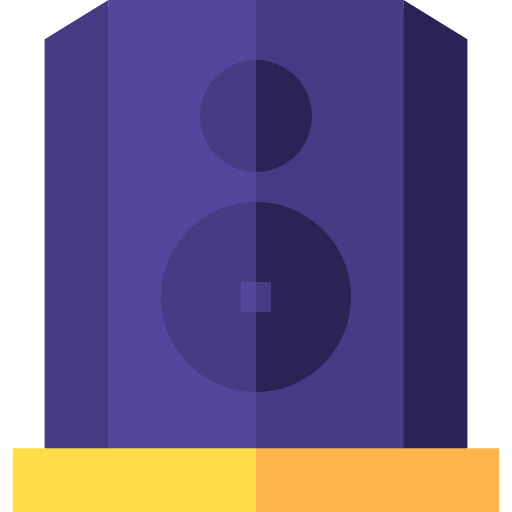 Speaker Basic Straight Flat icon