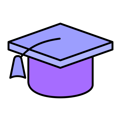 卒業生の帽子 Generic Outline Color icon