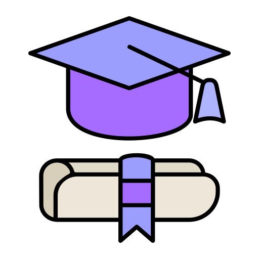 graduación Generic Outline Color icono