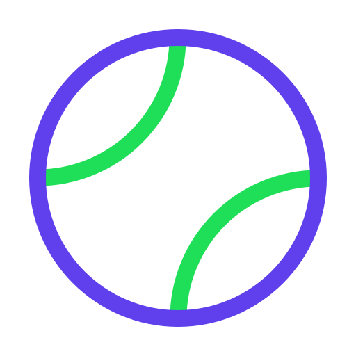Tennis ball Generic Outline Color icon