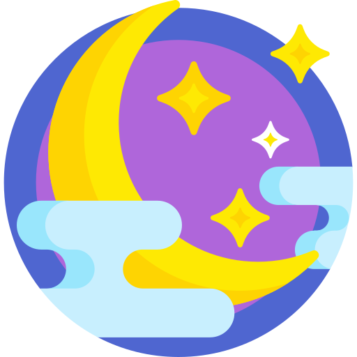 Night Detailed Flat Circular Flat icon