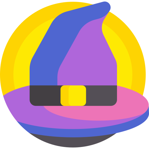 cappello da mago Detailed Flat Circular Flat icona