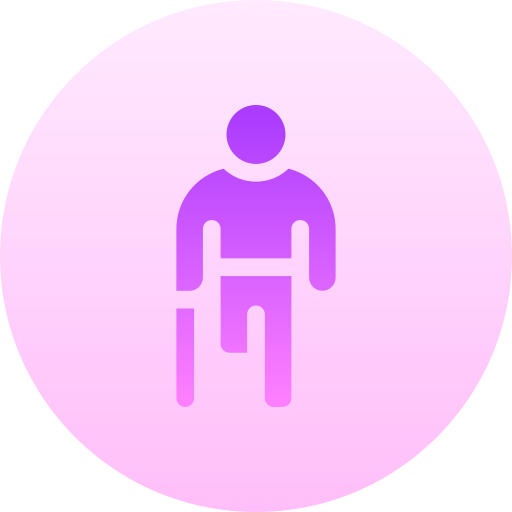 niepełnosprawni Basic Gradient Circular ikona