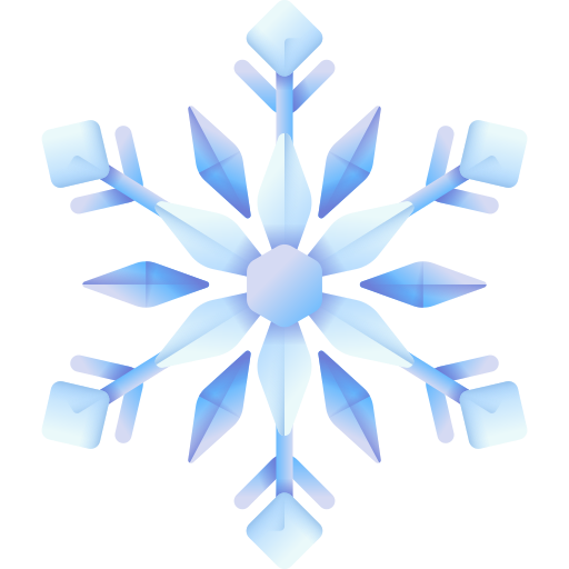 Snowflake 3D Color icon