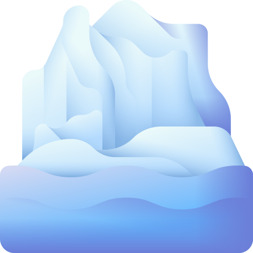 gletsjer 3D Color icoon