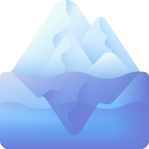 iceberg 3D Color icono