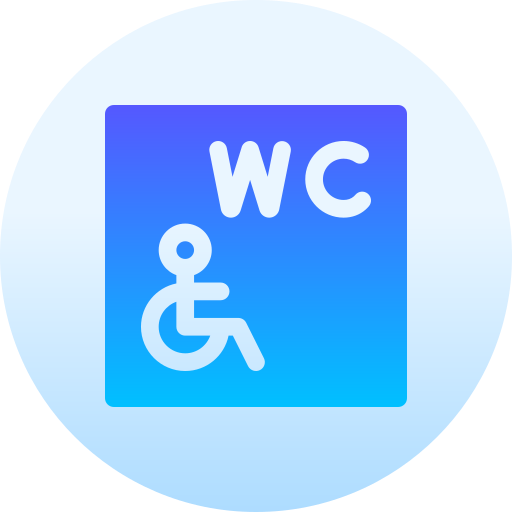 niepełnosprawny znak Basic Gradient Circular ikona
