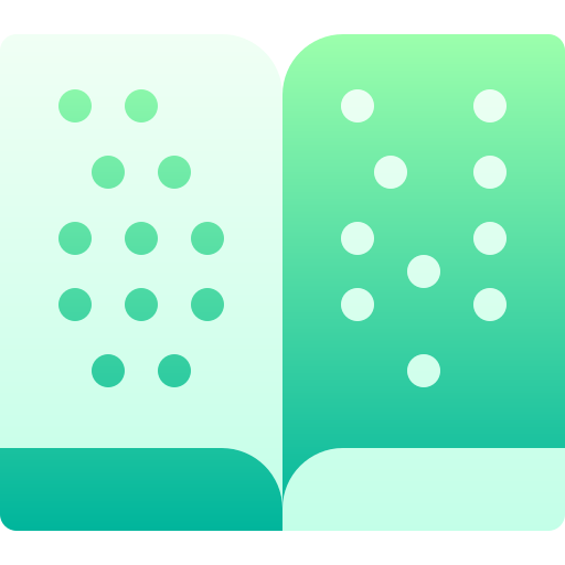 braille Basic Gradient Gradient icono
