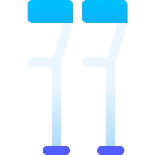 松葉杖 Basic Gradient Gradient icon