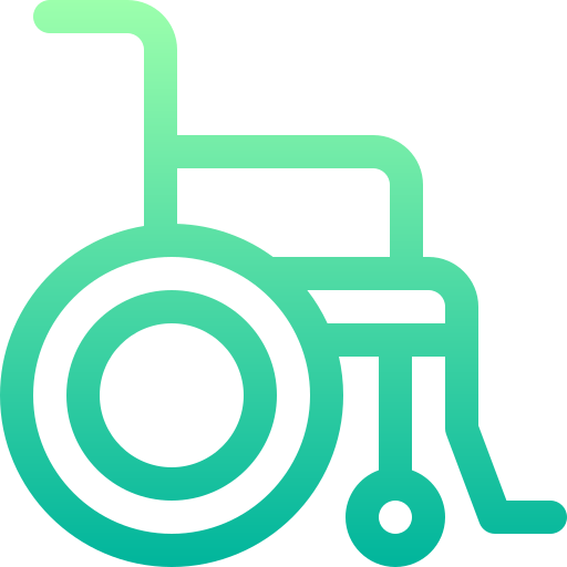 車椅子 Basic Gradient Lineal color icon