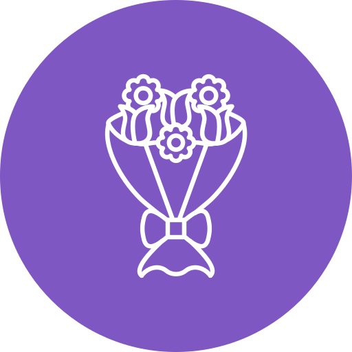 bouquet di fiori Generic Flat icona