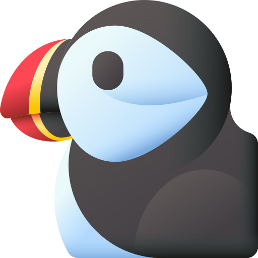 Puffin 3D Color icon