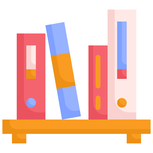 boekenplank Generic Flat icoon