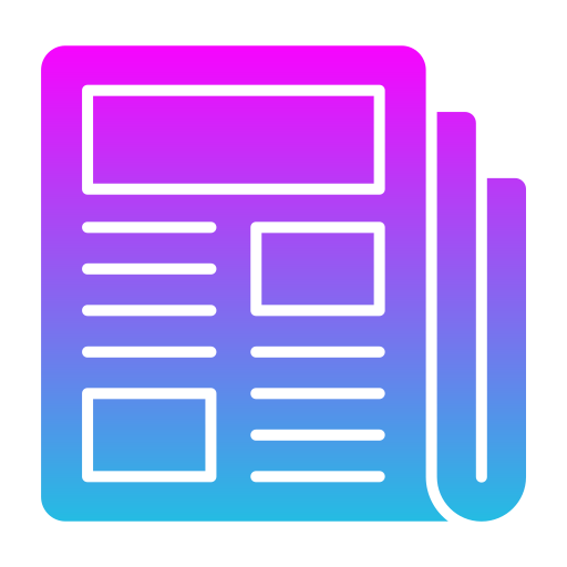 Newspaper Generic gradient fill icon