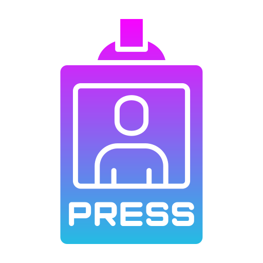 Press pass Generic gradient fill icon