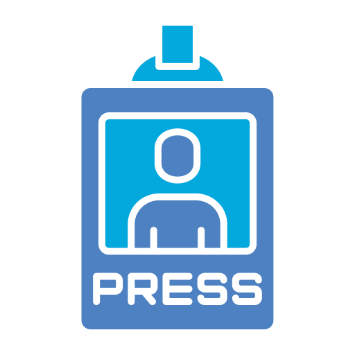 Press pass Generic color fill icon