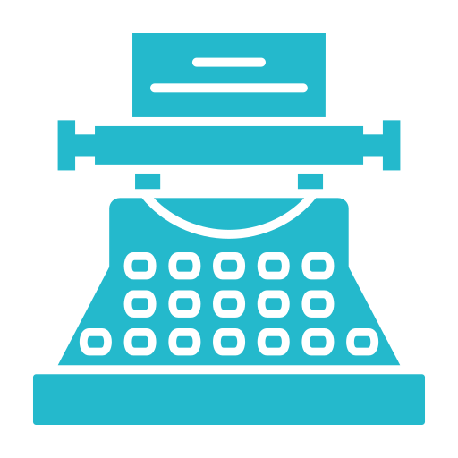 maszyna do pisania Generic color fill ikona