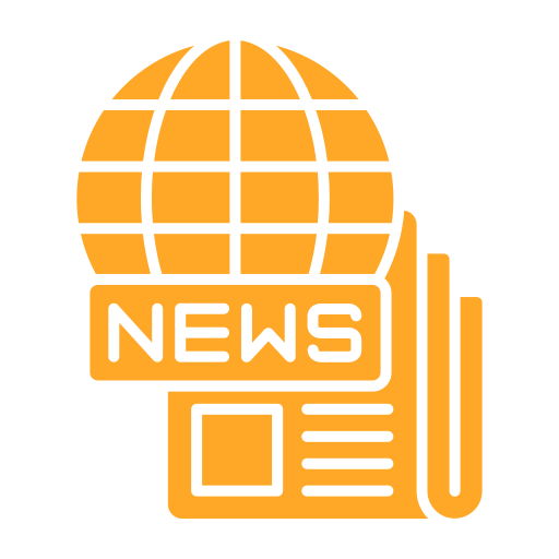 글로벌 뉴스 Generic color fill icon