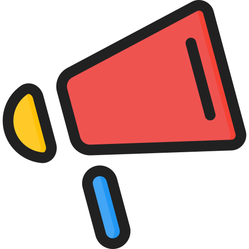 Megaphone Generic Outline Color icon