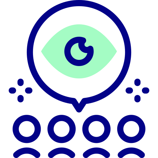zielgruppen Detailed Mixed Lineal color icon