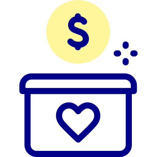 Fundraising Detailed Mixed Lineal color icon