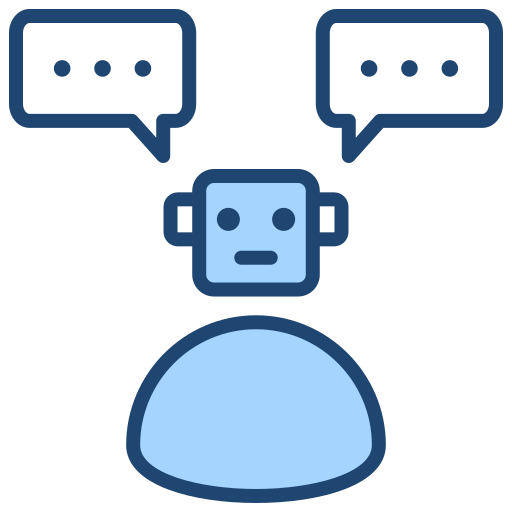 chatbot Generic Blue Icône