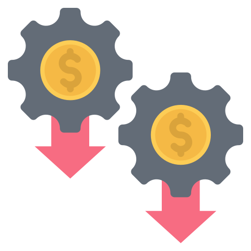 redukcja kosztów Generic Flat ikona