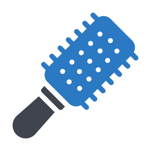 escova de cabelo Generic Blue Ícone