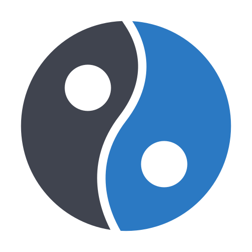yin yang Generic Blue Ícone