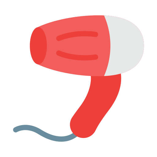 Hair dryer Vector Stall Flat icon