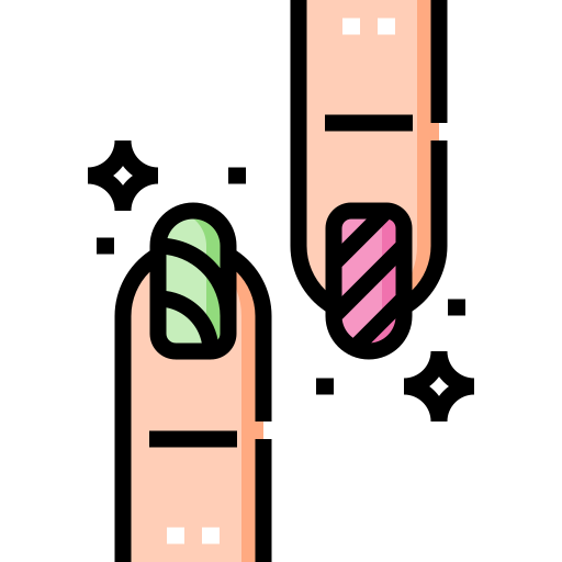 arte de uñas Detailed Straight Lineal color icono