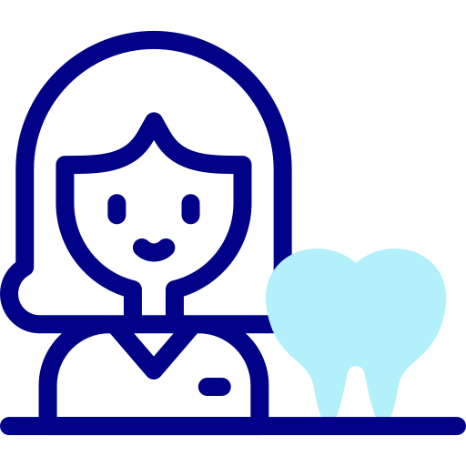 歯医者 Detailed Mixed Lineal color icon