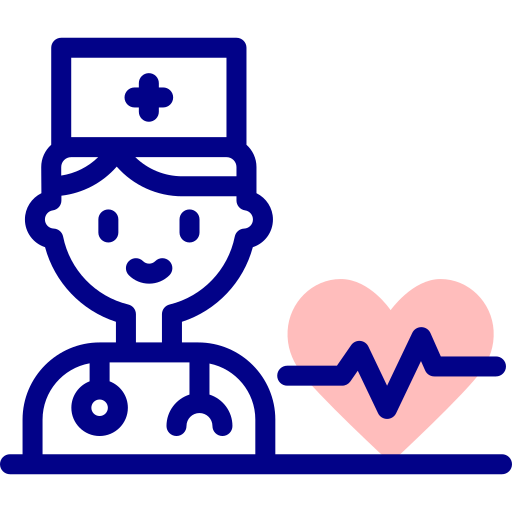 cardiologo Detailed Mixed Lineal color icona