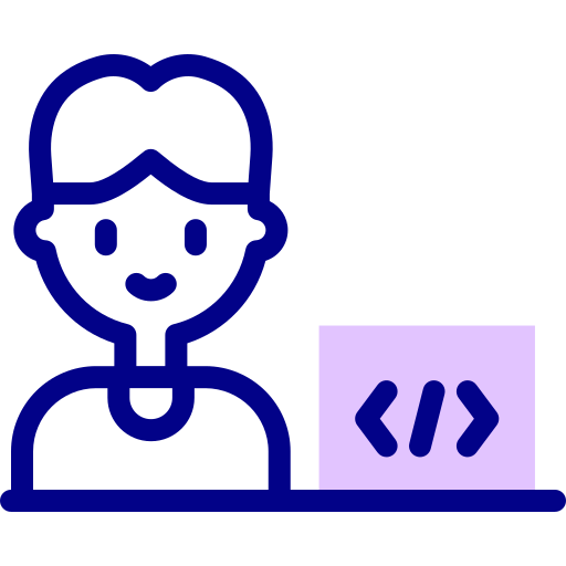 プログラマー Detailed Mixed Lineal color icon