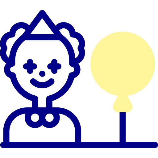 ピエロ Detailed Mixed Lineal color icon