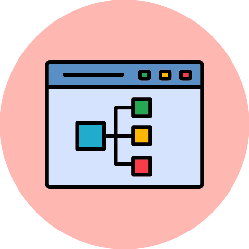 Блок-схема Generic Outline Color иконка