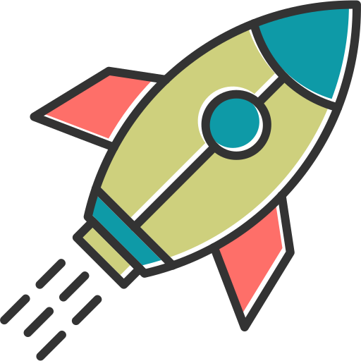 Rocket launch Generic Color Omission icon