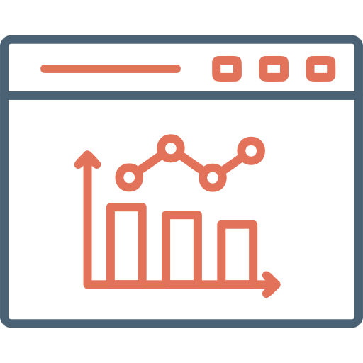 Bar chart Generic Outline Color icon