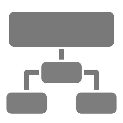 struktura hierarchiczna Generic Grey ikona