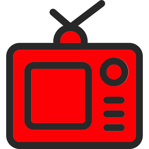 oude tv Generic Outline Color icoon