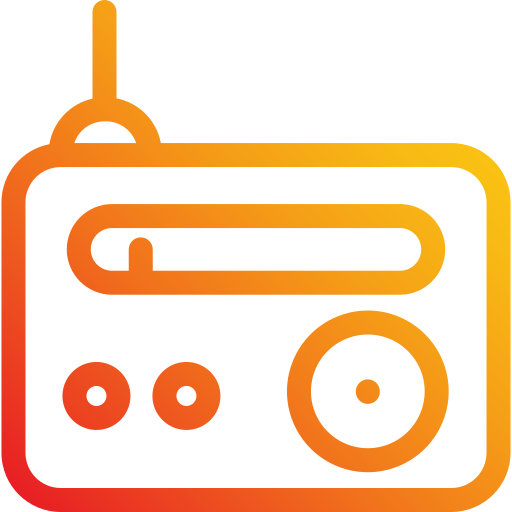 Radio Generic Gradient icon