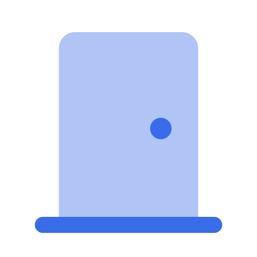 문 닫기 Generic Blue icon